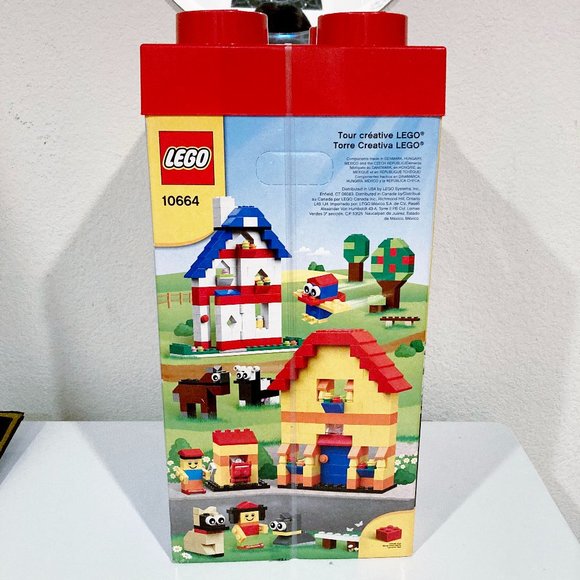 LEGO 10664 Large Creative Tower XXL 1600Pc Building Set  NEW  10664 Creative Tower XXL 1600 Pc Build Farmyard Animals Trees Dinosaurs
